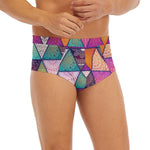 Triangle Bohemian Mandala Pattern Print Men's Briefs