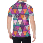 Triangle Bohemian Mandala Pattern Print Men's Shirt