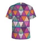 Triangle Bohemian Mandala Pattern Print Men's Sports T-Shirt