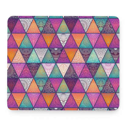 Triangle Bohemian Mandala Pattern Print Mouse Pad