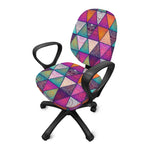 Triangle Bohemian Mandala Pattern Print Office Chair Cover