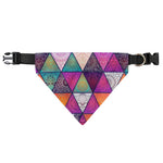 Triangle Bohemian Mandala Pattern Print Over The Collar Dog Bandana