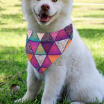 Triangle Bohemian Mandala Pattern Print Over The Collar Dog Bandana