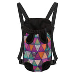 Triangle Bohemian Mandala Pattern Print Pet Carrier Backpack