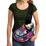 Triangle Bohemian Mandala Pattern Print Pet Sling Carrier