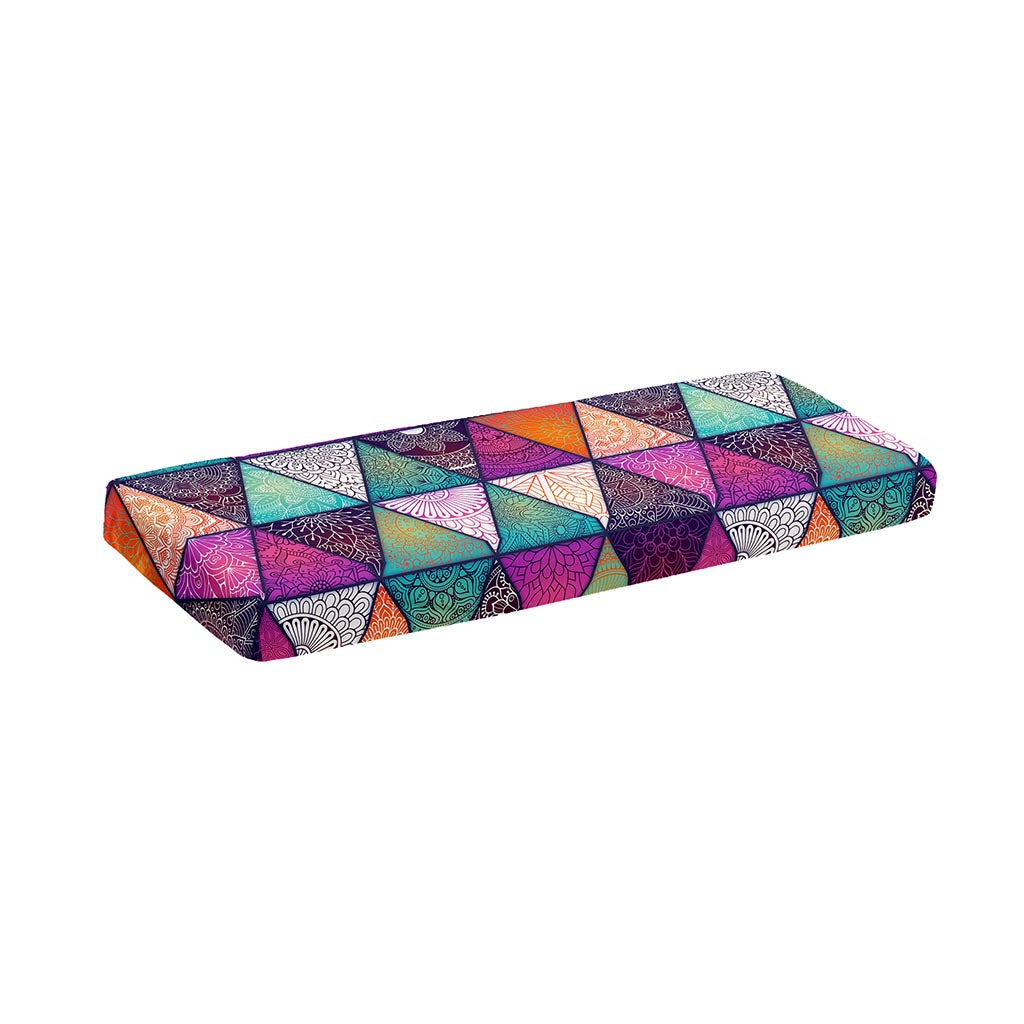 Triangle Bohemian Mandala Pattern Print Piano Keyboard Cover