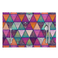 Triangle Bohemian Mandala Pattern Print Placemat