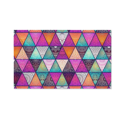 Triangle Bohemian Mandala Pattern Print Polyester Flag