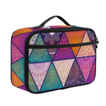 Triangle Bohemian Mandala Pattern Print Portable Lunch Bag