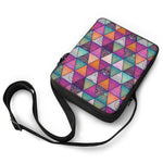 Triangle Bohemian Mandala Pattern Print Rectangular Crossbody Bag