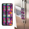 Triangle Bohemian Mandala Pattern Print Refrigerator Handle Covers