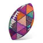 Triangle Bohemian Mandala Pattern Print Rugby Ball