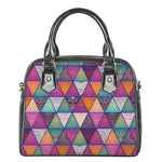 Triangle Bohemian Mandala Pattern Print Shoulder Handbag