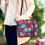 Triangle Bohemian Mandala Pattern Print Shoulder Strap Bible Bag