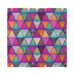 Triangle Bohemian Mandala Pattern Print Silk Bandana
