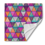 Triangle Bohemian Mandala Pattern Print Silk Bandana