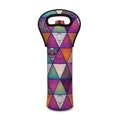 Triangle Bohemian Mandala Pattern Print Single Neoprene Wine Tote