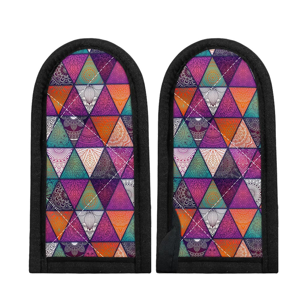 Triangle Bohemian Mandala Pattern Print Skillet Handle Cover