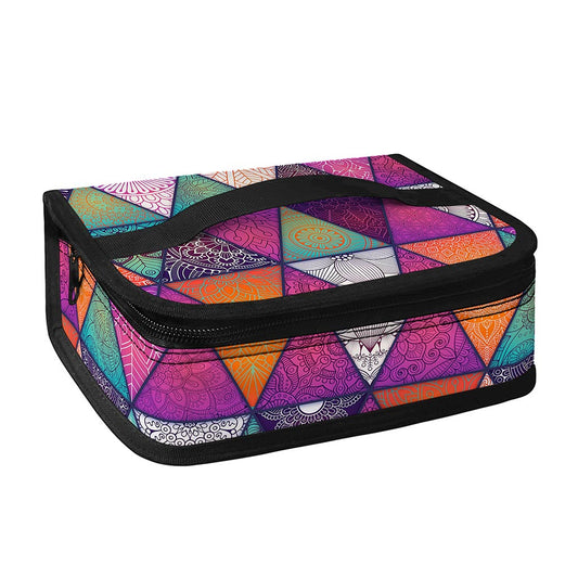 Triangle Bohemian Mandala Pattern Print Small Lunch Bag