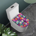 Triangle Bohemian Mandala Pattern Print Toilet Lid Cover