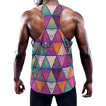 Triangle Bohemian Mandala Pattern Print Training Tank Top
