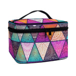 Triangle Bohemian Mandala Pattern Print Travel Makeup Bag