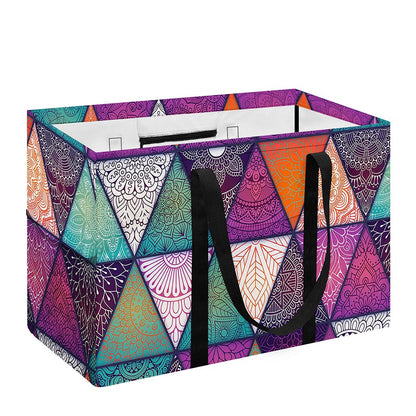 Triangle Bohemian Mandala Pattern Print Utility Tote Bag