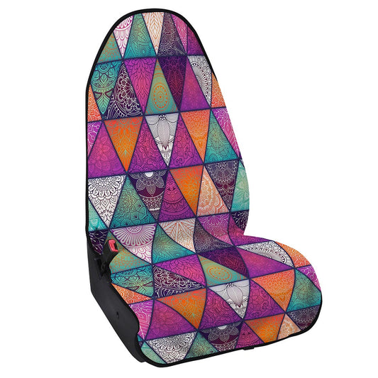 Triangle Bohemian Mandala Pattern Print Waterproof Car Seat Cover