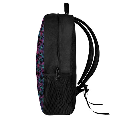 Triangle Ethnic Navajo Pattern Print 17 Inch Backpack