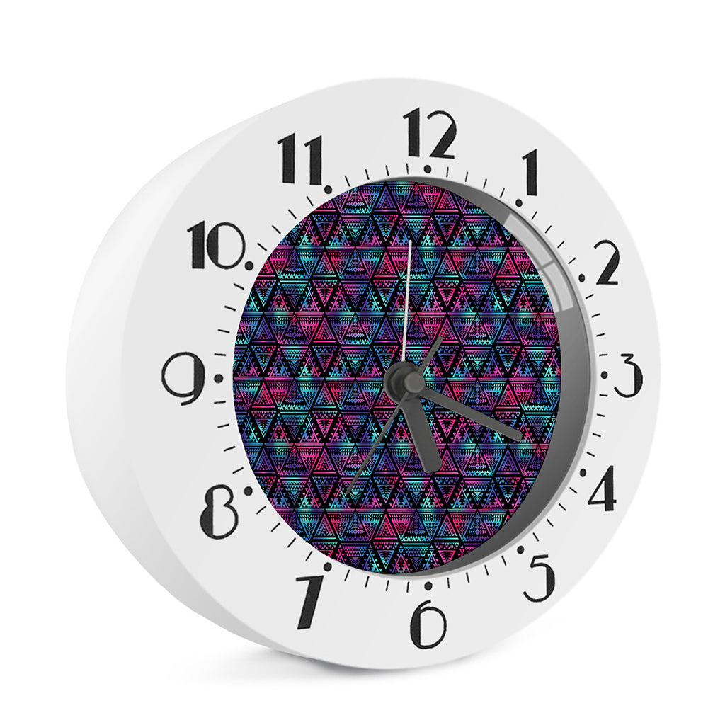Triangle Ethnic Navajo Pattern Print Alarm Clock