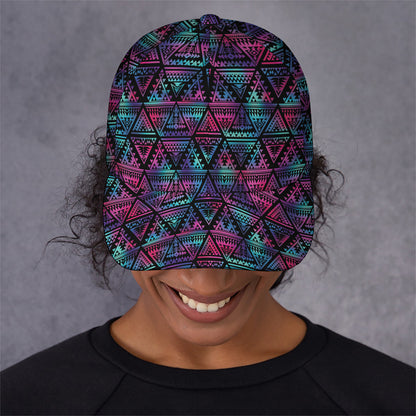 Triangle Ethnic Navajo Pattern Print Baseball Cap