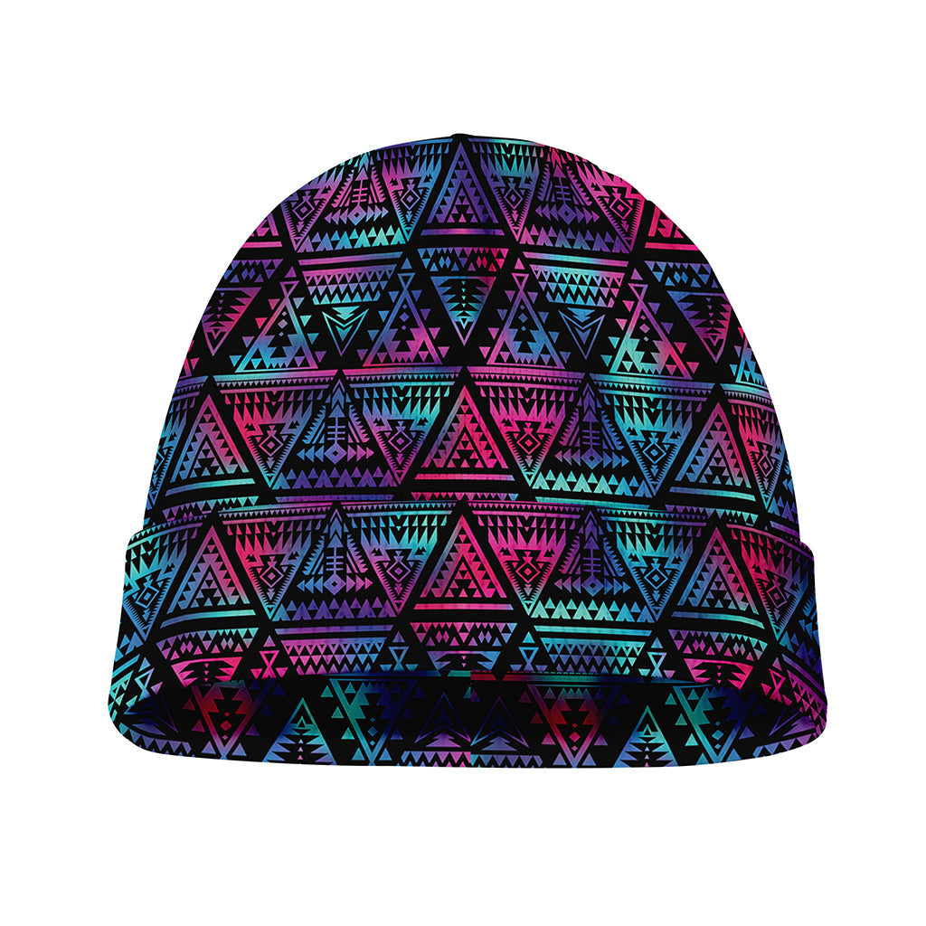 Triangle Ethnic Navajo Pattern Print Beanie