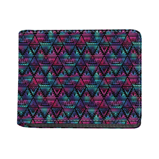 Triangle Ethnic Navajo Pattern Print Bifold Wallet