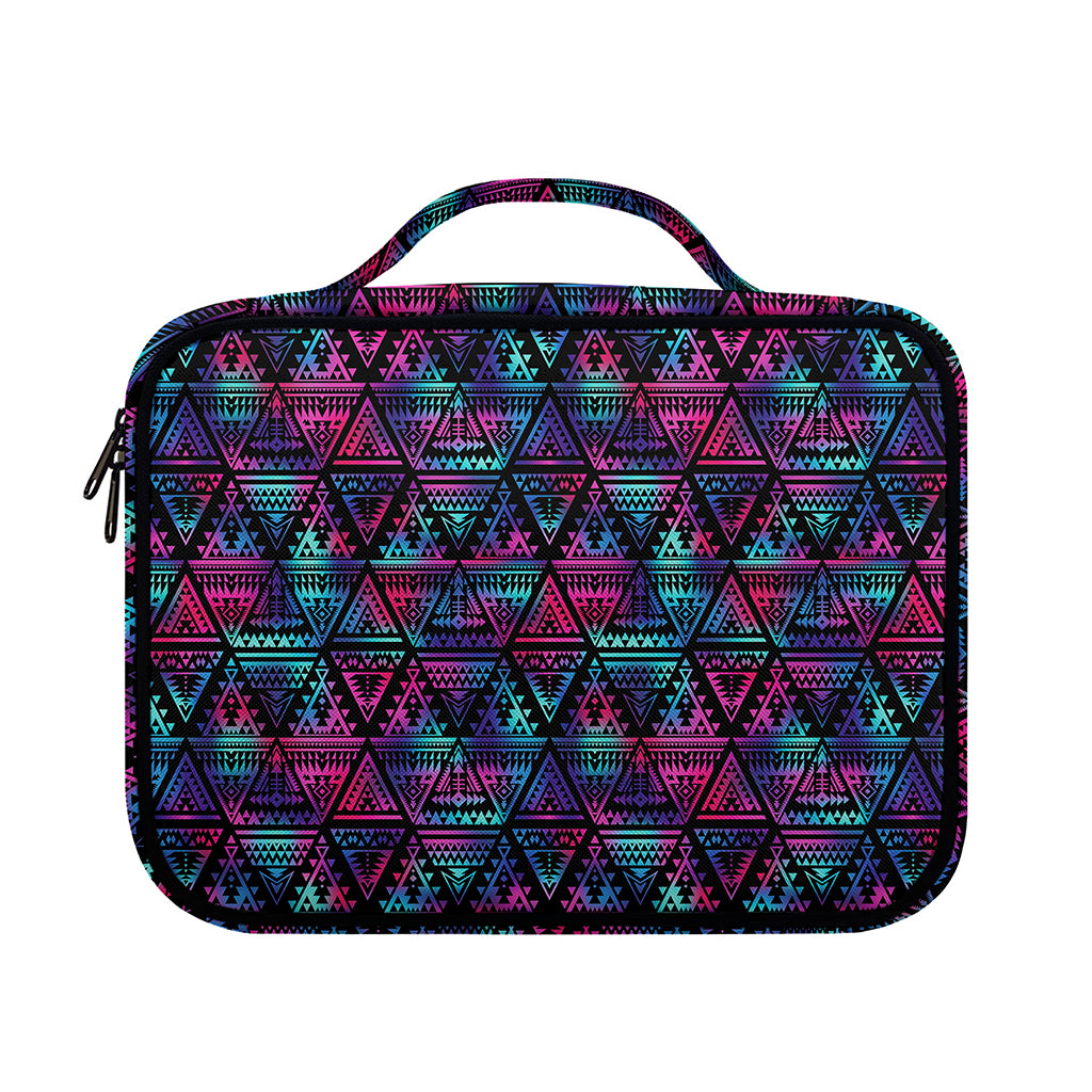 Triangle Ethnic Navajo Pattern Print Briefcase Bible Bag