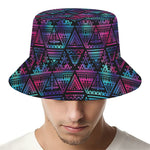 Triangle Ethnic Navajo Pattern Print Bucket Hat