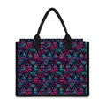 Triangle Ethnic Navajo Pattern Print Canvas Tote Bag