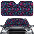 Triangle Ethnic Navajo Pattern Print Car Windshield Sun Shade
