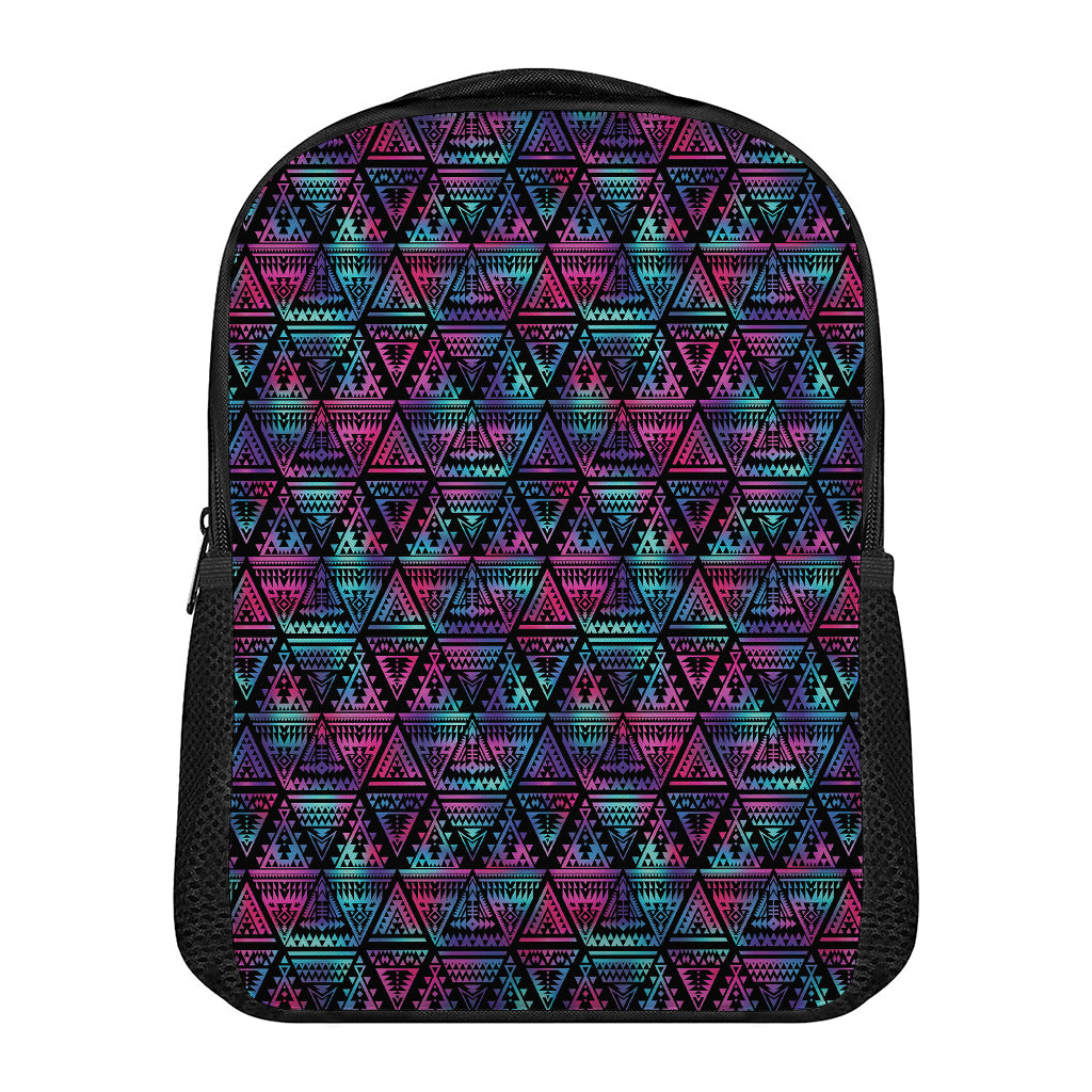Triangle Ethnic Navajo Pattern Print Casual Backpack