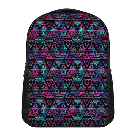 Triangle Ethnic Navajo Pattern Print Casual Backpack