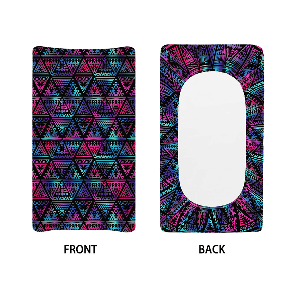 Triangle Ethnic Navajo Pattern Print Changing Pad Cover