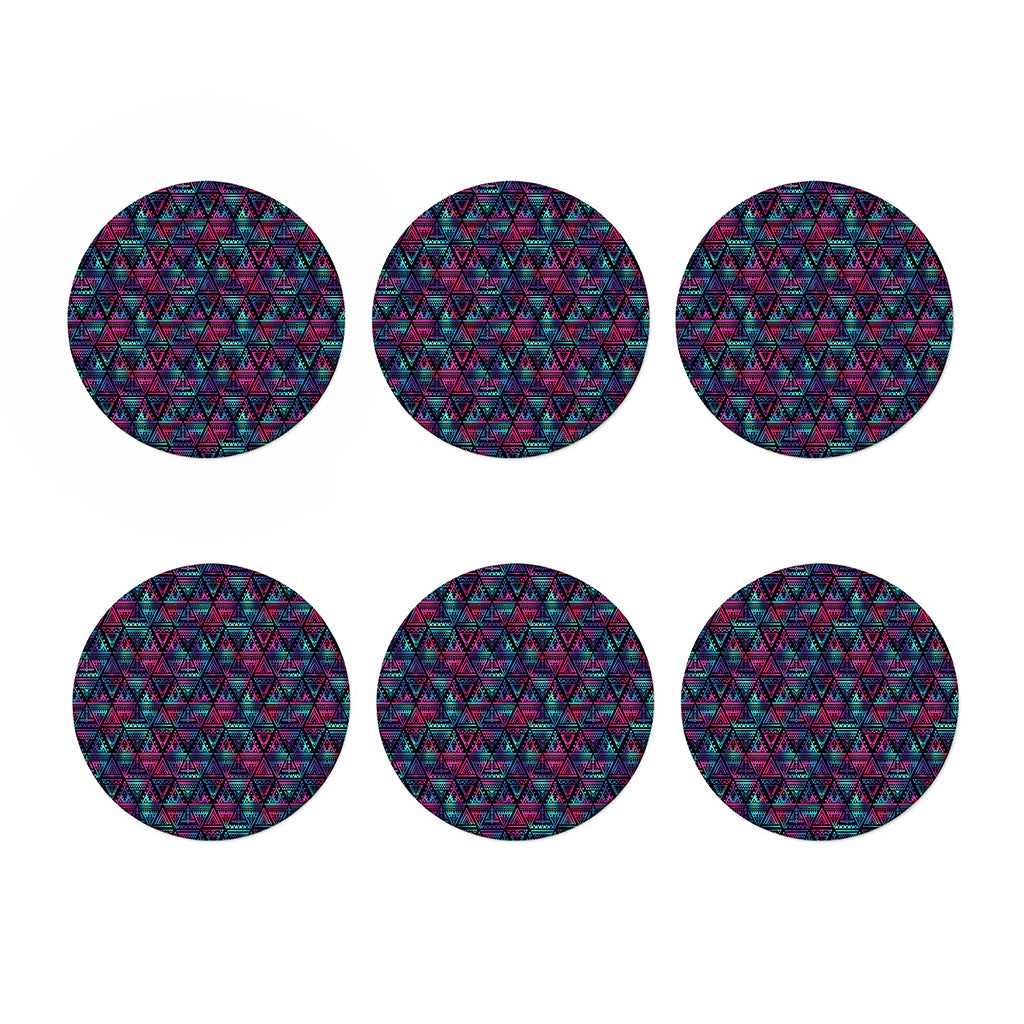 Triangle Ethnic Navajo Pattern Print Coaster Set