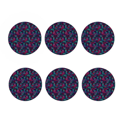 Triangle Ethnic Navajo Pattern Print Coaster Set