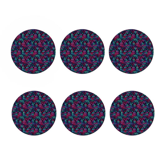 Triangle Ethnic Navajo Pattern Print Coaster Set