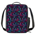 Triangle Ethnic Navajo Pattern Print Crossbody Lunch Bag