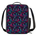 Triangle Ethnic Navajo Pattern Print Crossbody Lunch Bag