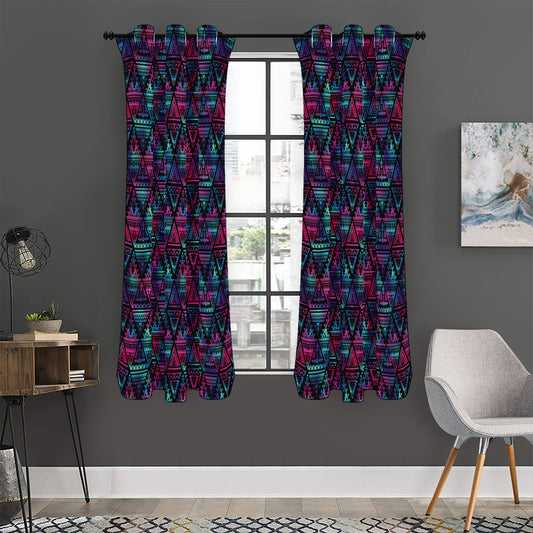 Triangle Ethnic Navajo Pattern Print Curtain