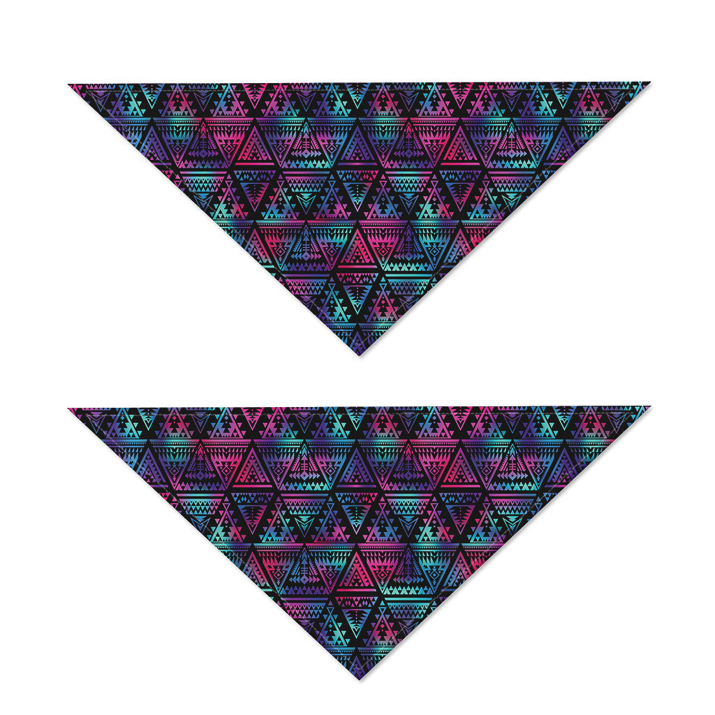 Triangle Ethnic Navajo Pattern Print Dog Bandana