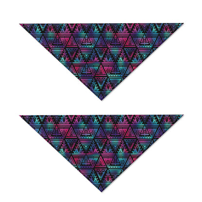Triangle Ethnic Navajo Pattern Print Dog Bandana