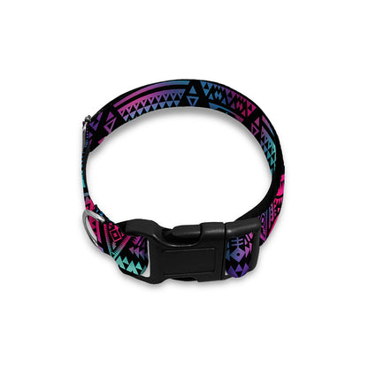 Triangle Ethnic Navajo Pattern Print Dog Collar