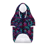 Triangle Ethnic Navajo Pattern Print Dog Zip Up Hoodie